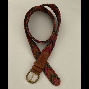 Leather Braided Belt